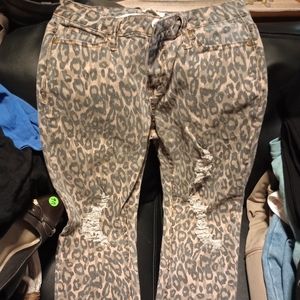Earls skinny animal print
